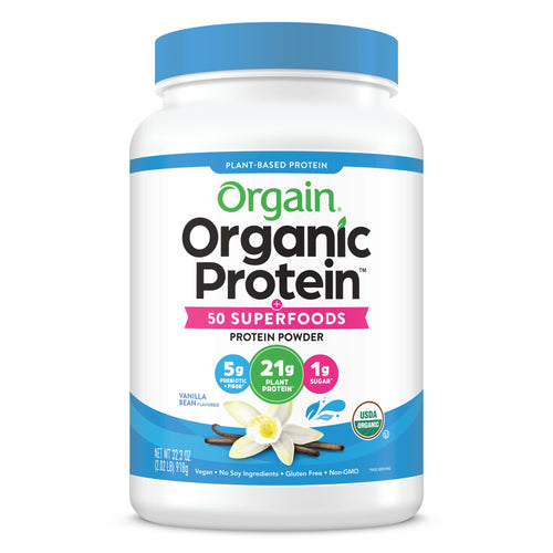 Orgain Organic Protein + Superfoods Powder, Vanilla Bean, 21g Protein, 2.02 lb Off-White 2.02 lbs - Premium New and Trending from Orgain - Just $34.99! Shop now at Kis'like