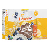 (8 Pouches) Happy Tot Organics Super Morning Baby Food, Stage 4, Bananas, Blueberries, Yogurt & Oats + Super Chia, 4 oz - Premium Toddler Foods from Happy Tot - Just $15.99! Shop now at KisLike