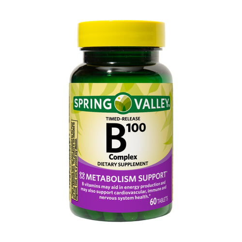 Spring Valley Timed-Release B-100 Complex Tablets, 60 Ct - Premium Circulatory Support from Spring Valley - Just $8.99! Shop now at KisLike