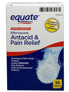 Equate Effervescent Antacid Tablets, Extra Strength, 36 Tablets sv 36 ct - Premium Equate from Equate - Just $12.08! Shop now at Kis'like