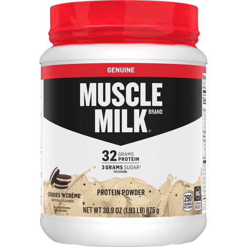 Muscle Milk Genuine Protein Powder, 32g Protein, Cookies 'N Creme, 1.93 Pound, 12 Servings Off-White - Premium Whey Protein Powder from Muscle Milk - Just $23.99! Shop now at Kis'like