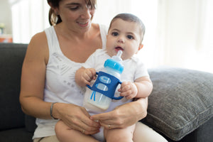 Dr. Brown's Wide-Neck Sippy Bottle with Handles - 2PK Blue - Premium Toddler Feeding from Dr. Brown's - Just $16.99! Shop now at Kis'like