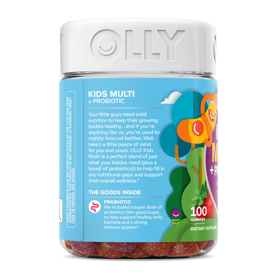 OLLY Kids Multivitamin Probiotic Gummy, Vitamin A, C, D, E, B, Zinc, 100 Ct - Premium Sundown Naturals Vitamins and Supplements from OLLY - Just $19.99! Shop now at Kis'like