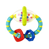 Bright Starts Grab & Spin Rattle and Teether Toy, Ages 3 months + Multicolor Teether, rattle - Premium Baby Rattles from Bright Starts - Just $4.99! Shop now at Kis'like
