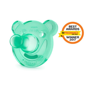 Philips Avent Soothie Pacifier, 0-3 months, (Colors May Vary), Bear Shape, 2 pack, SCF194/00 Purple 2 pacifiers - Premium Pacifiers & Teethers from Philips AVENT - Just $11.21! Shop now at Kis'like