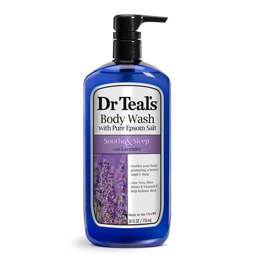 Dr Teal's Ultra Moisturizing Soothe & Sleep Body Wash with Lavender, 24 Oz. Purple 24 fl oz - Premium Body Wash & Shower Gel from Dr Teal's - Just $7.99! Shop now at KisLike