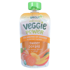 Sprout Organic Baby Food Veggie Power Toddler Pouch, Purple Carrot with Strawberry, Grape and Sweet Potato; Pack of 6 - Premium Baby Food Pouches from Sprout - Just $14.99! Shop now at Kis'like