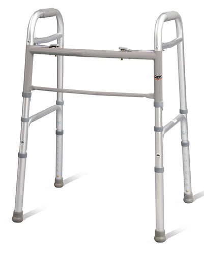 Carex Folding Walker for Adults with Height Adjustable Legs Gray 1 - Premium Mobility Walkers and Rollators from Carex - Just $49.99! Shop now at Kis'like