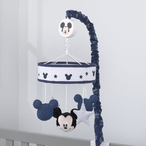 Disney Mickey Mouse Hello World Star/Icon Nursery Crib Musical Mobile Blue Male - Premium Crib Mobiles from Disney - Just $43.99! Shop now at Kis'like
