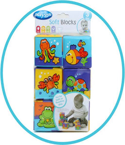 Playgro First Soft Blocks Multicolor 3.1 x 5.9 x 11.4 - Premium Baby Learning Toys from Playgro - Just $8.99! Shop now at Kis'like
