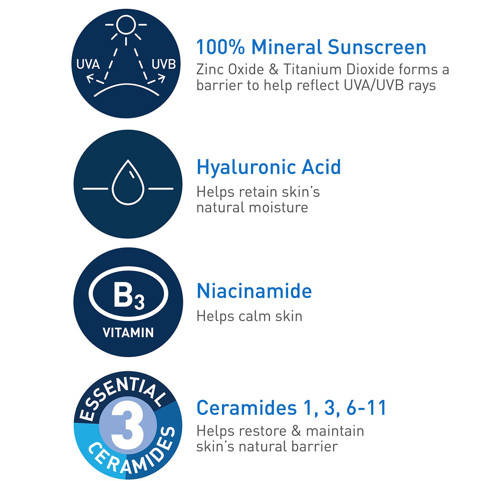 CeraVe Tinted Sunscreen with SPF 30 | Hydrating Mineral Sunscreen With Zinc Oxide & Titanium Dioxide | Sheer Tint for Healthy Glow | 1.7 Fluid Ounce 1.70 Fl Oz (Pack of 1) - Premium Facial Sunscreens from CeraVe - Just $17.89! Shop now at Kis'like