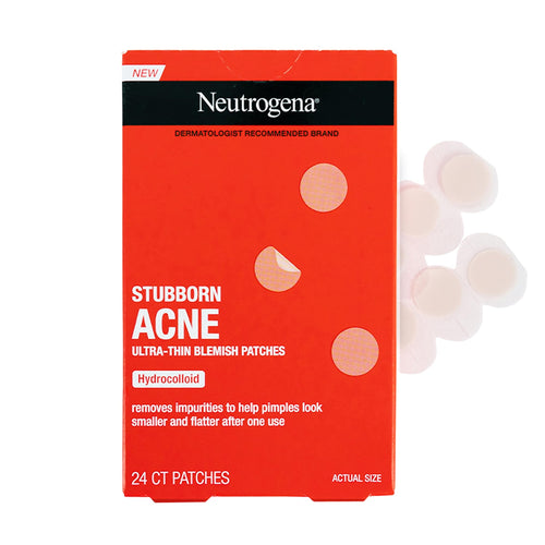 Neutrogena Stubborn Acne Pimple Patches, Acne Treatment for Face, Ultra-Thin Hydrocolloid Spot Stickers Provide Optimal Healing for Pimples, 24 Patches 24ct - Premium Pore Cleansing Strips from Neutrogena - Just $10.89! Shop now at Kis'like