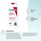 CeraVe Soothing Body Wash for Dry Skin | Shower Oil for Sensitive, Dry, Itchy, and Eczema-Prone Skin | Fragrance Free & Paraben Free & Sulfate Free | 10 oz - Premium Eczema, Psoriasis & Rosacea Care from CeraVe - Just $19.89! Shop now at Kis'like
