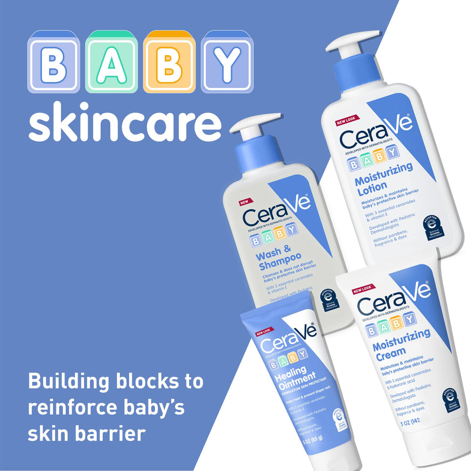 CeraVe Baby Wash & Shampoo | Fragrance, Paraben, & Sulfate Free Shampoo for Tear-Free Baby Bath Time | 8 Ounce 8 Fl Oz (Pack of 1) - Premium Shampoo from CeraVe - Just $11.89! Shop now at Kis'like