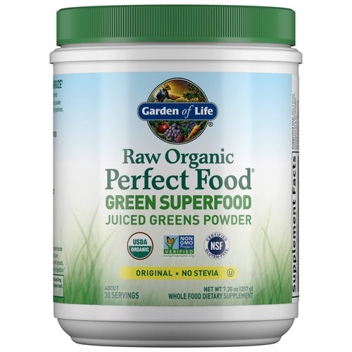 Garden of Life Raw Organic Perfect Food Green Superfood Juiced Greens Powder - Original Stevia-Free, 30 Servings, Non-GMO, Gluten Free Whole Food Dietary Supplement, Alkalize, Detoxify, Energize 30 Servings (Pack of 1) - Premium Acidophilus from Garden of Life - Just $40.89! Shop now at KisLike