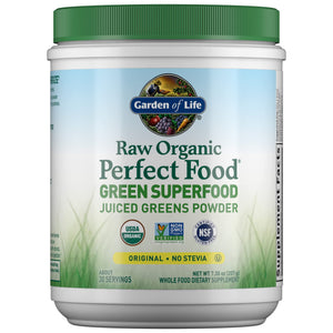 Garden of Life Raw Organic Perfect Food Green Superfood Juiced Greens Powder - Original Stevia-Free, 30 Servings, Non-GMO, Gluten Free Whole Food Dietary Supplement, Alkalize, Detoxify, Energize 30 Servings (Pack of 1) - Premium Acidophilus from Garden of Life - Just $39.89! Shop now at Kis'like