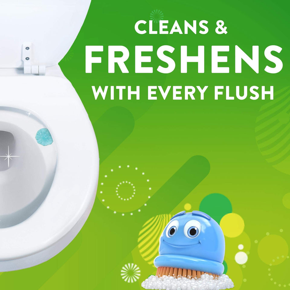 Scrubbing Bubbles Fresh Gel Toilet Bowl Cleaning Stamps, Gel Cleaner, Helps Prevent Limescale and Toilet Rings, Rainshower Scent, 6 Stamps - Premium Toilet Cleaners from Scrubbing Bubbles - Just $7.89! Shop now at Kis'like