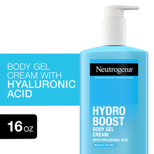 Neutrogena Hydro Boost Body Moisturizing Gel Cream with Hyaluronic Acid, Non-Greasy & Fast Absorbing, Lightweight Hydrating Body Lotion for Normal to Dry Skin, Paraben- & Dye-Free, 16 oz - Premium Creams from Neutrogena - Just $11.89! Shop now at Kis'like