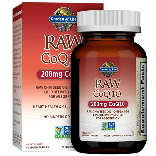 Garden of Life Vegetarian Omega 3 6 9 Supplement - Raw CoQ10 Chia Seed Oil Whole Food Nutrition with Antioxidant Support, 60 Capsules - Premium CoQ10 from Garden of Life - Just $49.89! Shop now at KisLike