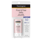 Neutrogena Pure & Free Baby Mineral Sunscreen Stick with Broad Spectrum SPF 50 & Zinc Oxide, Water-Resistant, Hypoallergenic, Paraben-, Dye- & PABA-Free Baby Face & Body Sunscreen, 0.47 oz 0.47 Ounce (Pack of 1) - Premium Body Sunscreens from Neutrogena - Just $11.89! Shop now at KisLike