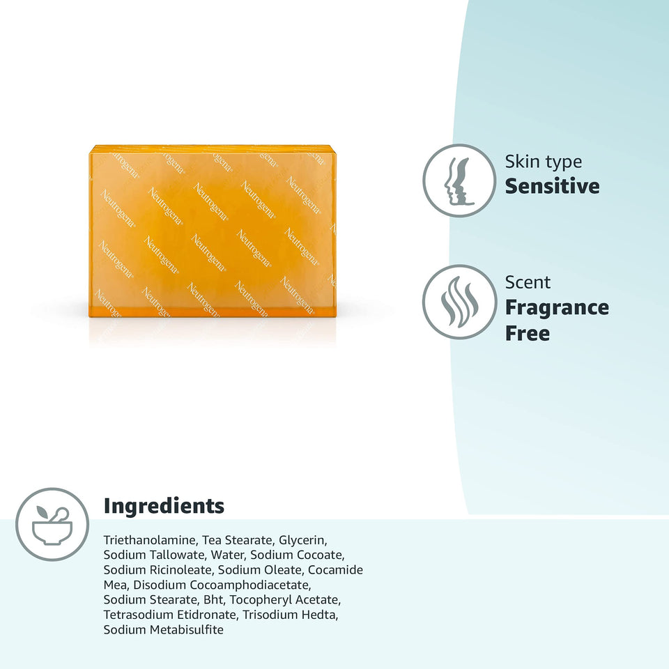 Neutrogena Original Fragrance-Free Facial Cleansing Bar with Glycerin, Pure & Transparent Gentle Face Wash Bar Soap, Free of Harsh Detergents, Dyes & Hardeners, 3.5 oz fragrance free 3.5 Ounce (Pack of 1) - Premium Bars from Neutrogena - Just $5.89! Shop now at Kis'like