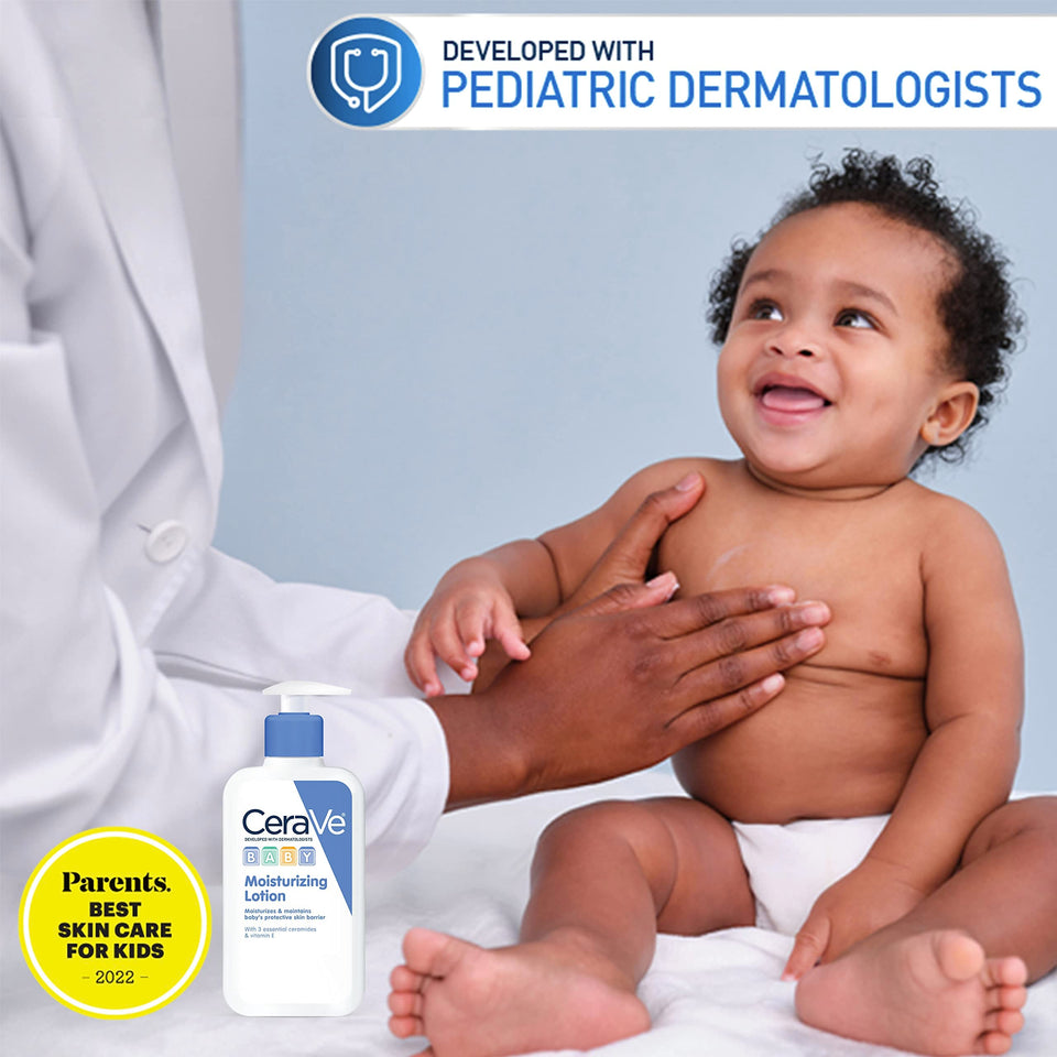 CeraVe Baby Lotion | Gentle Baby Skin Care with Ceramides, Niacinamide & Vitamin E | Fragrance, Paraben, Dye & Phthalates Free | Lightweight Baby Moisturizer | 8 Ounce | Packaging May Vary 8 Ounce (Pack of 1) - Premium Lotions from CeraVe - Just $11.89! Shop now at KisLike