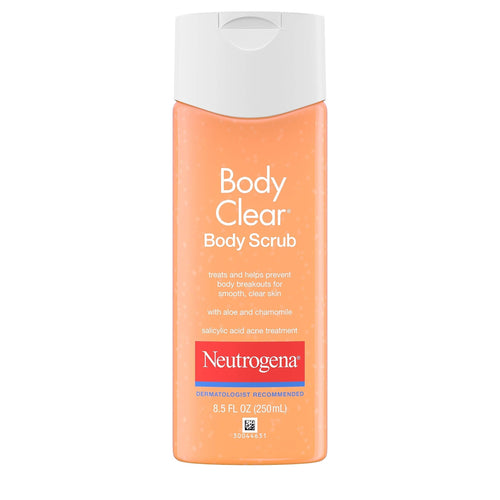Neutrogena Body Clear Oil Free Acne Body Scrub with Salicylic Acid Acne Treatment Medicine, Exfoliating Salicylic Acid Body Wash to Treat Acne on Back, Chest, and Shoulders, 8.5 fl. oz - Premium Body Scrubs from Neutrogena - Just $11.89! Shop now at KisLike