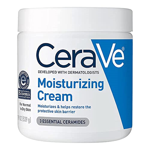 CeraVe Moisturizing Cream | Body and Face Moisturizer for Dry Skin | Body Cream with Hyaluronic Acid and Ceramides | Hydrating Moisturizer | Fragrance Free Non-Comedogenic | 19 Ounce 19oz Cream - Premium Face Moisturizers from CeraVe - Just $21.89! Shop now at KisLike