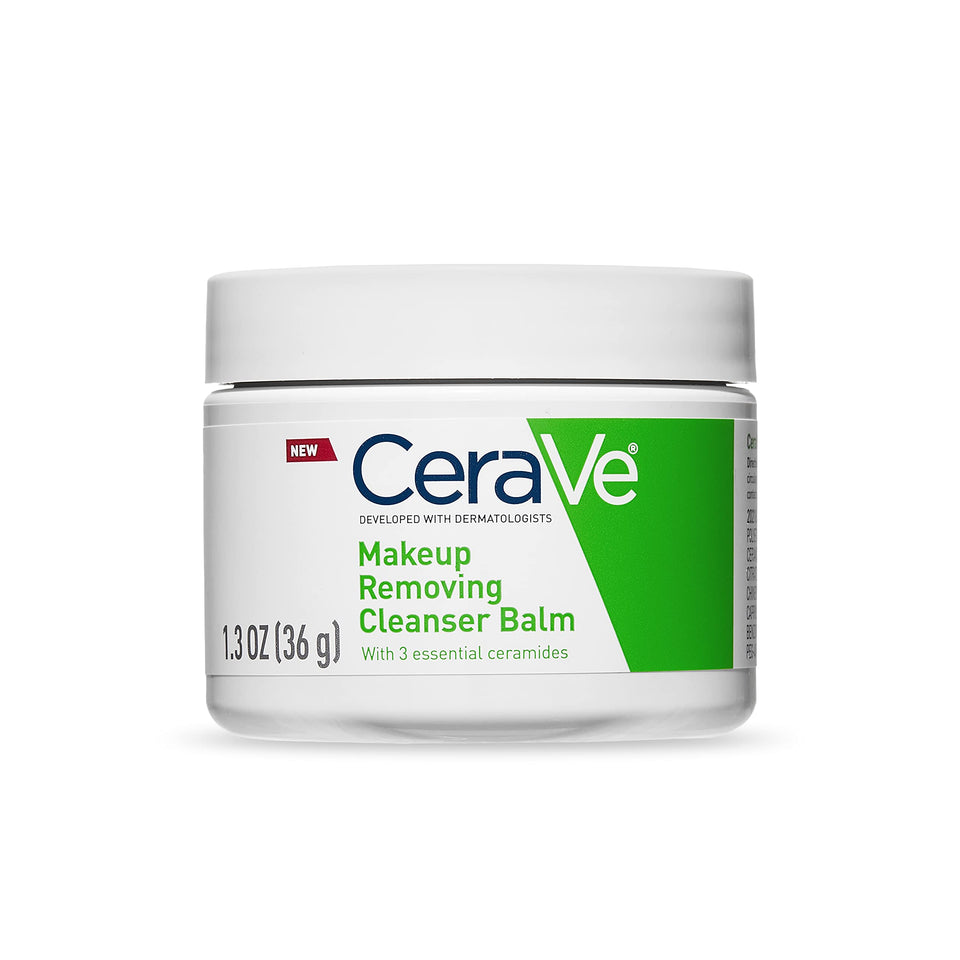 CeraVe Cleansing Balm | Hydrating Makeup Remover with Ceramides and Plant-based Jojoba Oil for Face Makeup | Non-Comedogenic Fragrance Free Non-Greasy Makeup Remover Balm for Sensitive Skin|1.3 Ounces 1.3 Ounce (Pack of 1) - Premium Cleansers from CeraVe - Just $12.89! Shop now at KisLike
