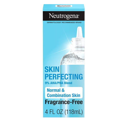 Neutrogena Skin Perfecting Daily Liquid Facial Exfoliant with 9% AHA/PHA Blend for Normal & Combination Skin, Smoothing & Brightening Leave-On Exfoliator, Oil- & Fragrance-Free, 4 fl. oz - Premium Scrubs from Neutrogena - Just $20.89! Shop now at KisLike