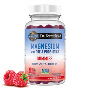 Garden of Life - Dr Formulated Magnesium Citrate Supplement with Prebiotics & Probiotics for Stress, Sleep & Recovery - Vegan, Gluten Free, Kosher, Non-GMO, No Added Sugars – 60 Raspberry Gummies 60 Count (Pack of 1) - Premium Magnesium from Garden of Life - Just $22.89! Shop now at KisLike