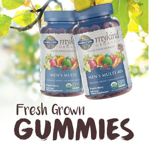 Garden of Life mykind Organics Men 40+ Gummy Vitamins, 40+Multi Berry, 120 Count - Premium Multivitamins from Garden of Life - Just $34.89! Shop now at Kis'like