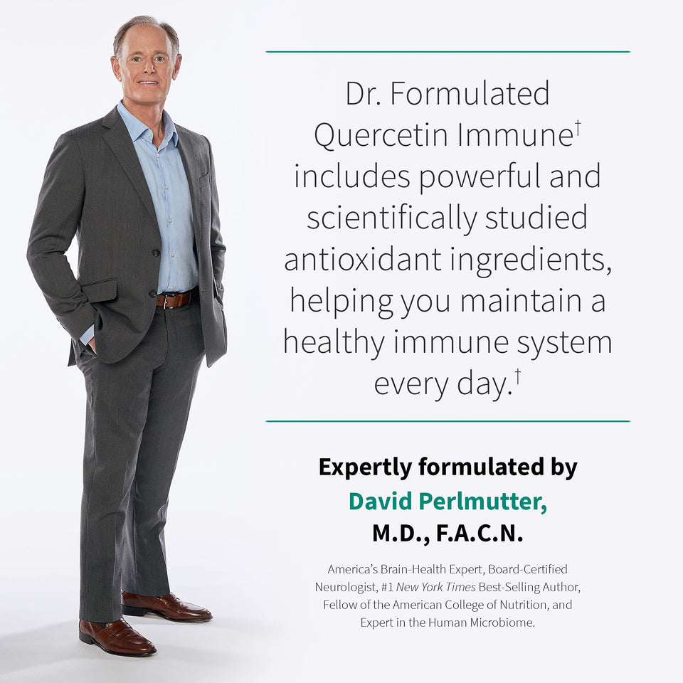 Garden of Life Quercetin Once Daily Immune System Support Supplement with Vitamin C, D & Probiotics – Dr Formulated – Immune Health, Respiratory Health, Skin Health, Gluten Free, Non GMO – 30 Tablets - Premium Flavonoids from Garden of Life - Just $22.89! Shop now at Kis'like
