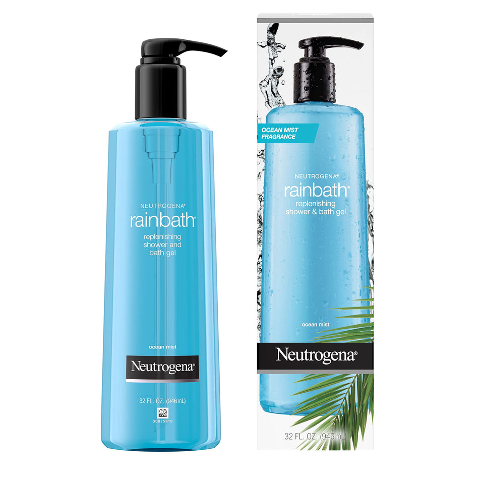 Neutrogena Rainbath Replenishing and Cleansing Shower and Bath Gel, Moisturizing Daily Body Wash Cleanser and Shaving Gel with Clean Rinsing Lather, Ocean Mist Scent, 32 fl. oz 32 Fl Oz (Pack of 1) - Premium Body Washes from Neutrogena - Just $29.89! Shop now at Kis'like