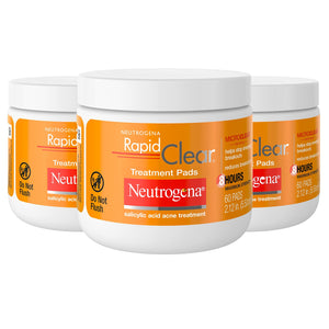 Neutrogena Rapid Clear Maximum Strength Acne Face Pads with 2% Salicylic Acid Acne Medication to Help Fight Breakouts, Oil-Free Facial Cleansing Pads for Acne-Prone Skin, 60 ct, Pack of 3 60 Count (Pack of 3) - Premium Facial Peels from Neutrogena - Just $39.89! Shop now at KisLike