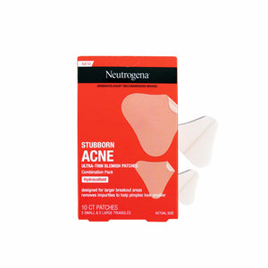 Neutrogena Stubborn Acne Pimple Patches, Acne Treatment for Face, Ultra-Thin Hydrocolloid Patches Provide Optimal Healing for Pimples, 2 Sizes, 10 Patches - Premium Pore Cleansing Strips from Neutrogena - Just $10.89! Shop now at KisLike