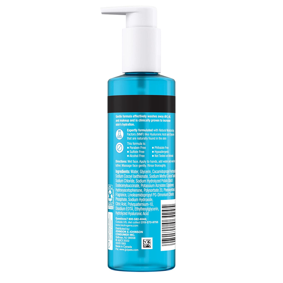 Neutrogena Hydro Boost Lightweight Hydrating Facial Gel Cleanser, Gentle Face Wash & Makeup Remover with Hyaluronic Acid, Hypoallergenic & Paraben-Free, 7.8 fl. oz 7.8 Fl Oz (Pack of 1) - Premium Gels from Neutrogena - Just $12.89! Shop now at Kis'like