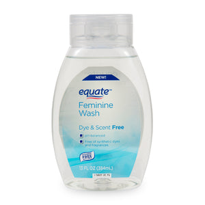 Equate Feminine Cleansing Wash, Dye And Scent Free, Hypoallergenic, Dermatologist And Gynecologist Tested 13 FL OZ (384mL) - Premium Equate Personal Health and Hygiene from Equate - Just $11.35! Shop now at Kis'like