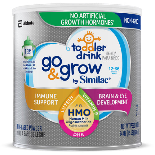 Go & Grow by Similac Toddler Drink with 2’-FL HMO for Immune Support, with 25 Key Nutrients to Help Balance Toddler Nutrition, Non-GMO Milk-Based Powder, 24-oz Can 24 oz - Premium Baby Beverages from Similac - Just $29.72! Shop now at Kis'like