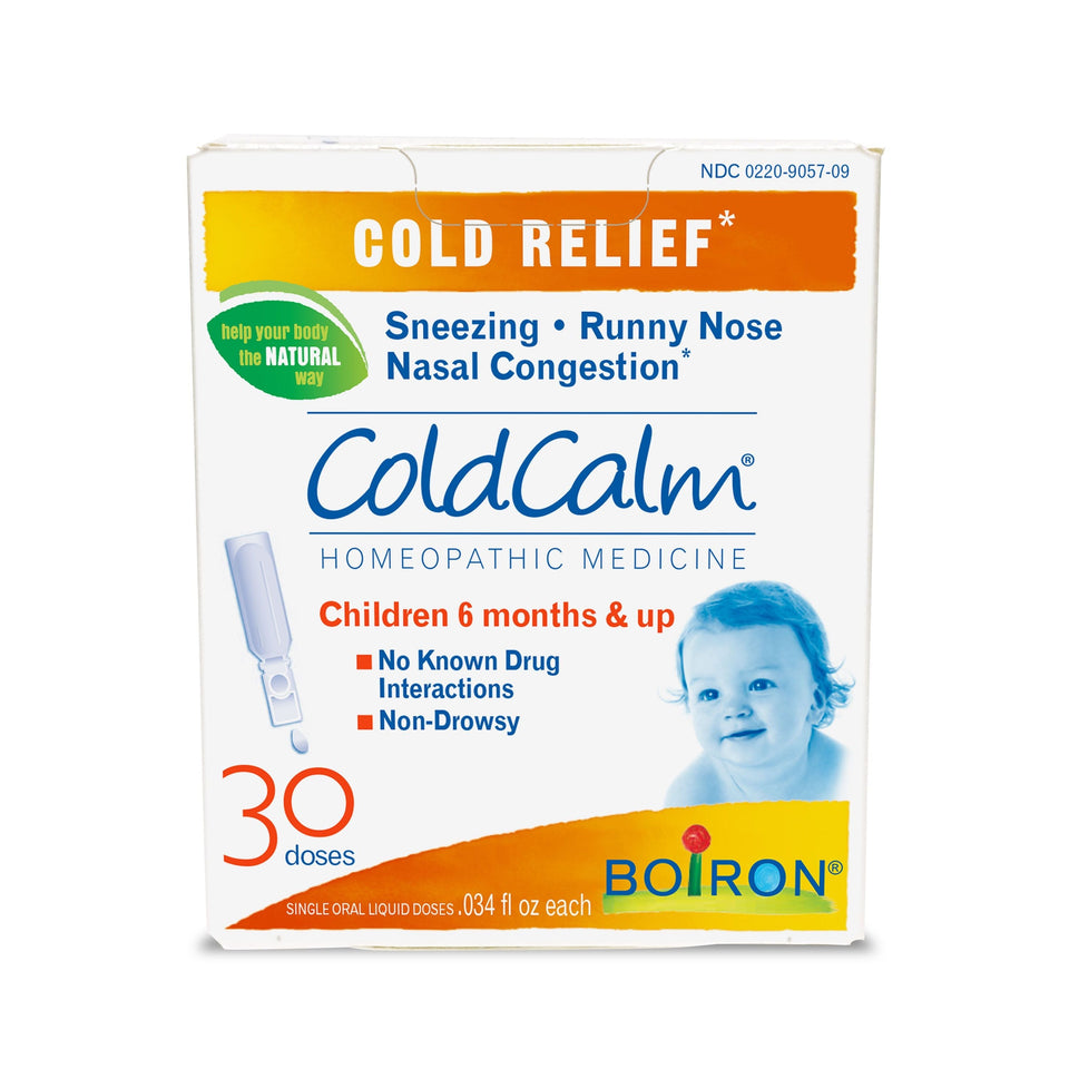 Boiron ColdCalm Baby Liquid Doses Cold Relief, Sneezing, Runny Nose, Nasal Congestion, 30 Single Liquid Doses Orange 30 Oral Liquid Doses, .034 fl oz Each 30 drops - Premium Homeopathic Immunity Support from Boiron - Just $13.99! Shop now at Kis'like