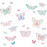 WallPops Flutterby Butterflies Applique Kit Blue 39 x 0.13 x 69 " - Premium All Wall Decals from WallPops - Just $26.22! Shop now at Kis'like