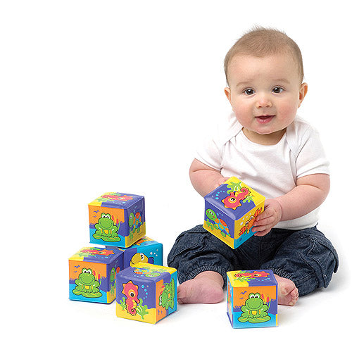 Playgro First Soft Blocks Multicolor 3.1 x 5.9 x 11.4 - Premium Baby Learning Toys from Playgro - Just $8.99! Shop now at Kis'like
