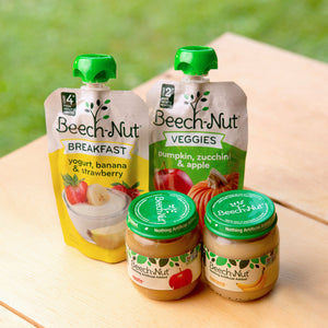 (12 Pack)Fruities Stage 2, Apple Sweet Potato & Pineapple Baby Food, 3.5 oz Pouch - Premium Fall Baby Food from Beech-Nut - Just $17.99! Shop now at Kis'like