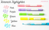 Zebar Pen Kirarich Glitter Highlighter, Chisel Tip, assorted colors, 5-pack - Premium Highlighters from Zebra Pen - Just $17.30! Shop now at Kis'like