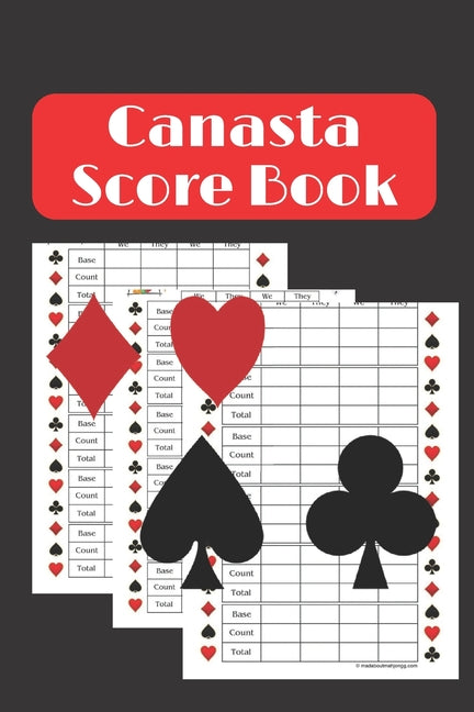 Canasta Score book : Canasta Score Sheet Book - Scorebook of 120 Score Sheet Pages For Canasta Games - Canasta for ScoreKeeping - Canasta Scoring record notepad - Canasta Score Book card - gifts for Canasta players - Size 6