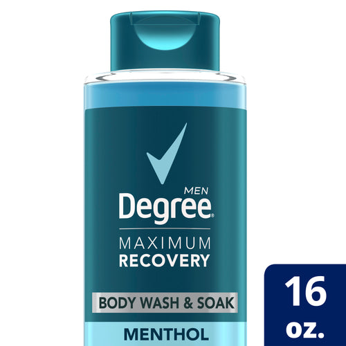 Degree Men Maximum Recovery Body Wash and Bath Soak Menthol, 16 oz - Premium Body Wash & Shower Gel from Degree - Just $14.32! Shop now at Kis'like