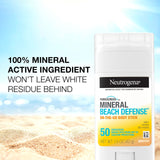 Neutrogena Purescreen+ Mineral Beach Defense On-The-Go Body Sunscreen Stick with Broad Spectrum SPF 50, Water Resistant UVA/UVB Protection, Absorbs Quickly & Dries Clear, 1.5 oz - Premium Body Sunscreens from Neutrogena - Just $12.89! Shop now at Kis'like