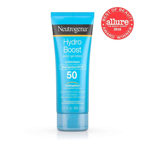 Neutrogena Hydro Boost Water Gel Sunscreen Lotion with Broad Spectrum SPF 50, Water-Resistant Hydrating Body Sunscreen, Non-Greasy, Hyaluronic Acid, Travel Size, 3 fl. Oz, Pack of 3 - Premium Body Sunscreens from Neutrogena - Just $35.89! Shop now at Kis'like