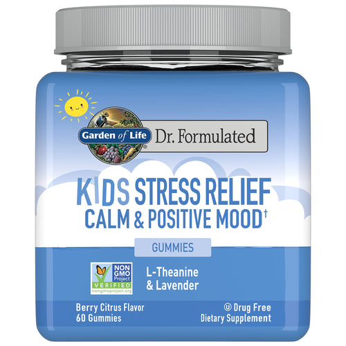 Garden of Life Stress Relief Gummies for Kids, Non-GMO Supplement for Calm & Positive Mood, Berry Citrus 60 Count, Vegan Energy Support L-Theanine Lavender Gummy Vitamin, Dr Formulated, 30 Day Supply - Premium Multivitamins from Garden of Life - Just $17.89! Shop now at Kis'like