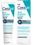 CeraVe Acne Foaming Cream Wash | Face and Body Acne Wash with Benzoyl Peroxide 10% Maximum Strength | Fragrance Free | 5 Oz - Premium Washes from CeraVe - Just $20.89! Shop now at KisLike